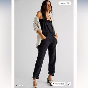 Free People Denim Overalls Size Small